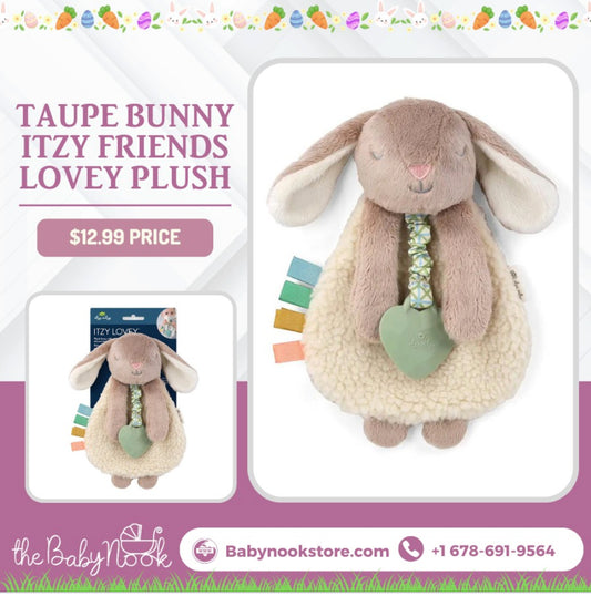 π Taupe Bunny Itzy Friends Lovey Plush: The Perfect Easter Gift for Your Little One! π