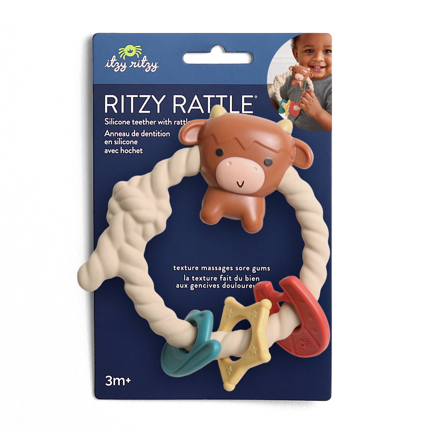*NEW OPTION* Ritzy Rattle™ Silicone Teether Rattles