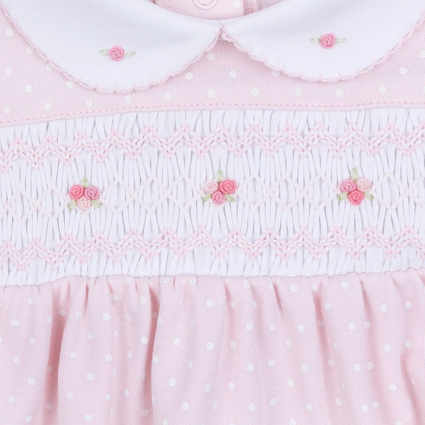 Mia's Classics Smocked Footie - Pink