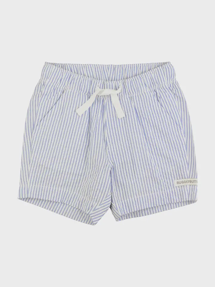 Periwinkle Blue Seersucker Pull-On Shorts