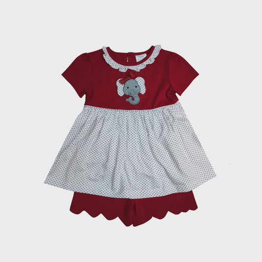 Elephant Girl's Short Set