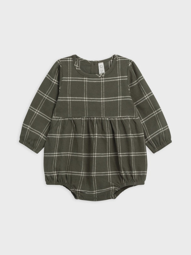 Organic Baby Bristol Flannel Bubble Romper