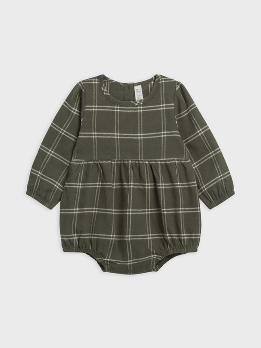 Organic Baby Bristol Flannel Bubble Romper