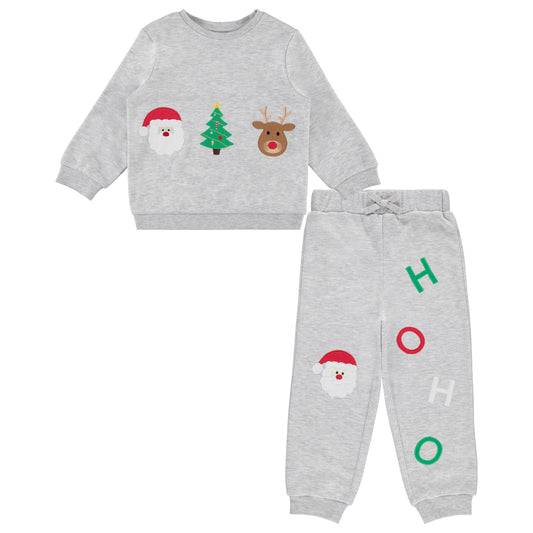 Good Lad Toddler Boy Christmas Applique Holiday Set