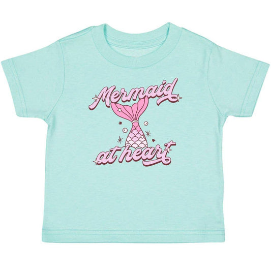 Mermaid At Heart Short Sleeve T-Shirt - Kids Summer Tee