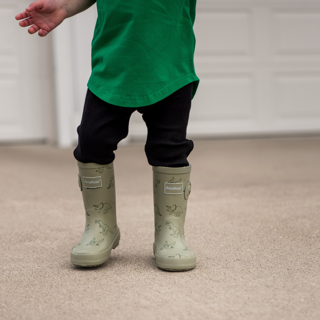 DINO ROAR - TODDLER KIDS SHOE WATERPROOF RAIN BOOT