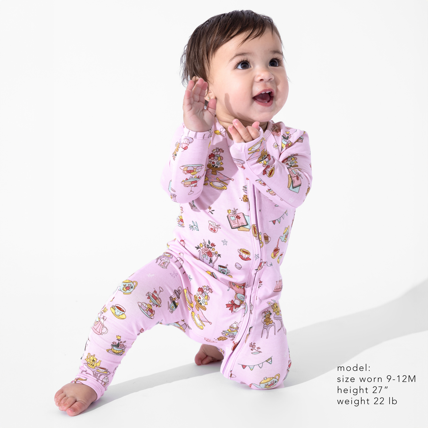 Tea Party Bamboo Convertible Footie