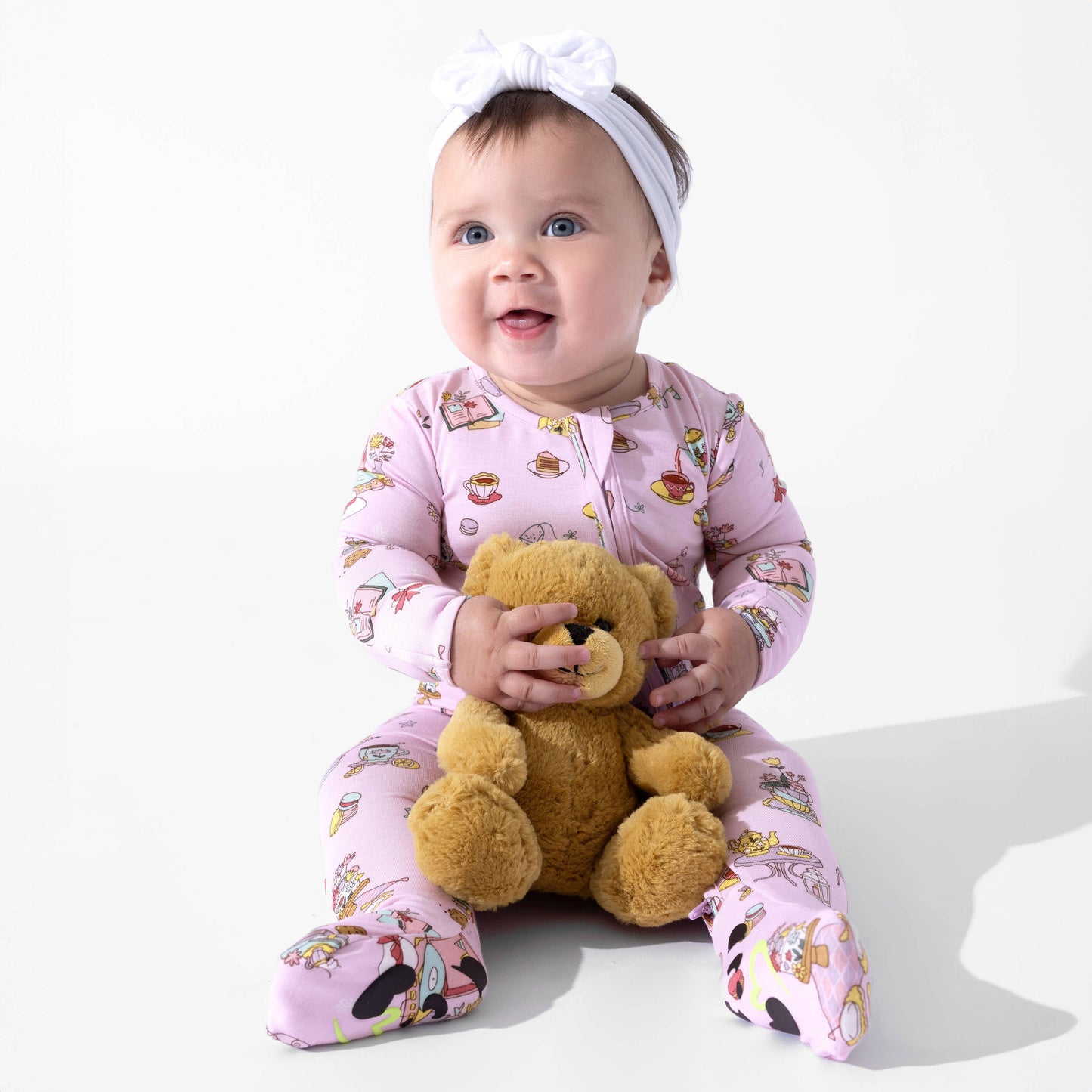 Tea Party Bamboo Convertible Footie