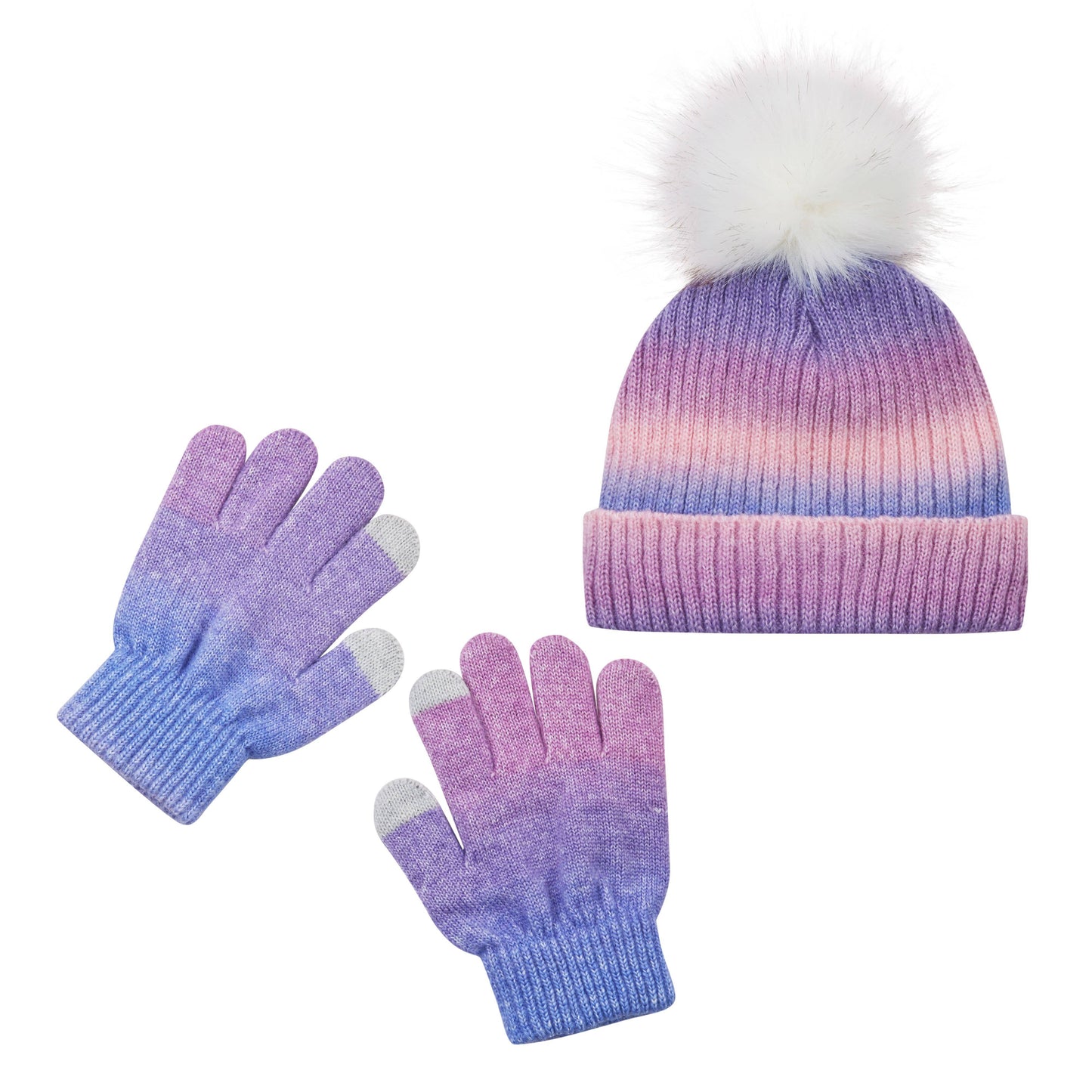 Girls Toddler / Tween Cold Weather Hat & Glove Set