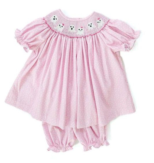 Ghost Smocked Annabelle Bloomer Set