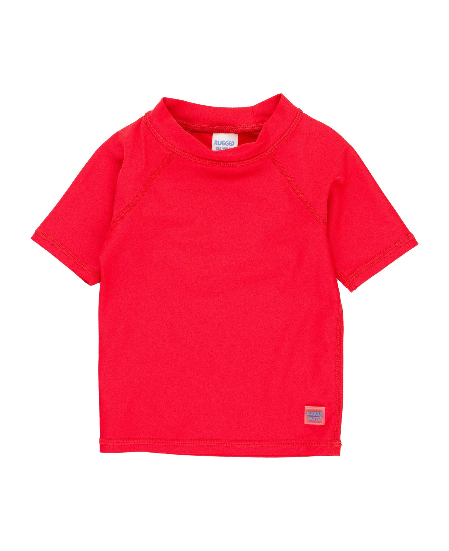 Boys Vintage Red Short Sleeve Rash Guard