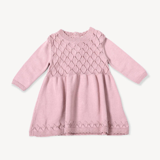Milan Pointelle Sweater Knit Baby dess (Organic Cotton)