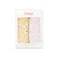 Lulujo Cotton Swaddles - Wildflower & Dots 2pk