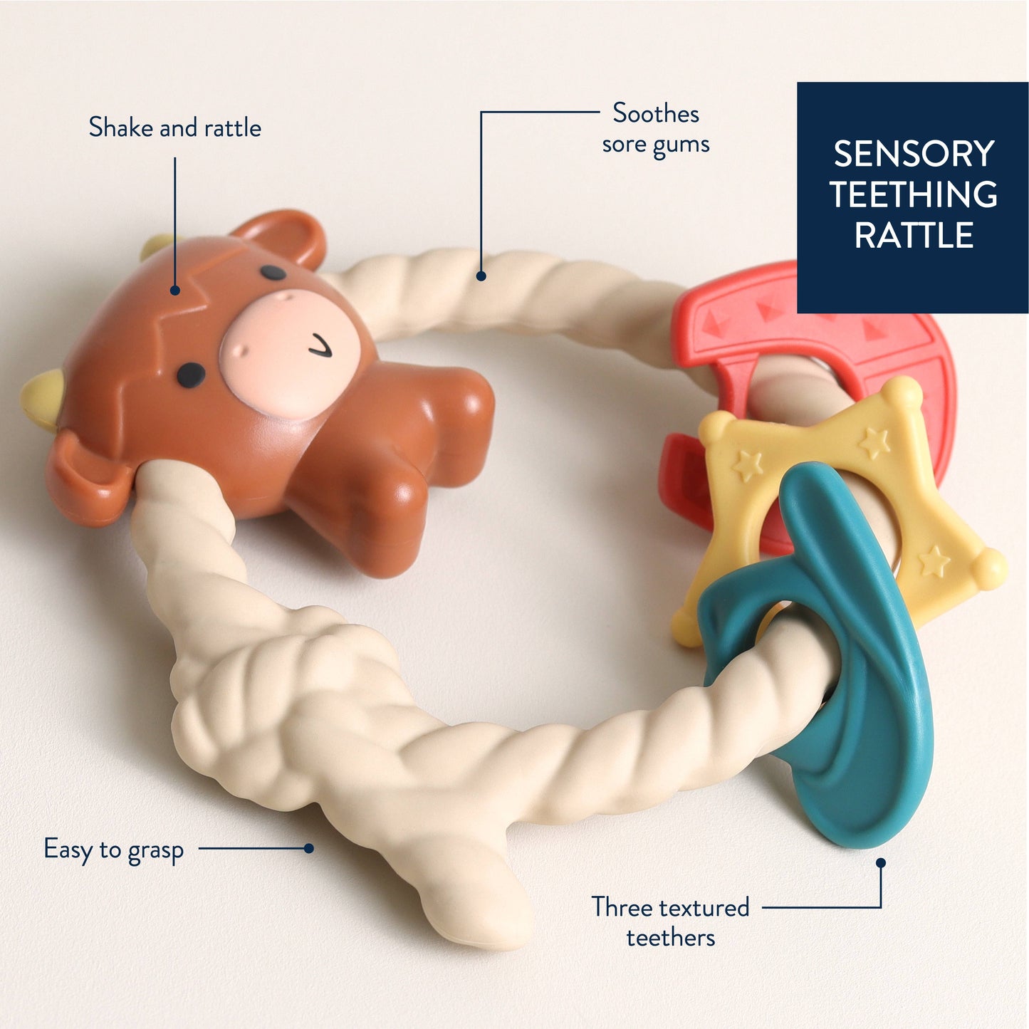 *NEW OPTION* Ritzy Rattle™ Silicone Teether Rattles