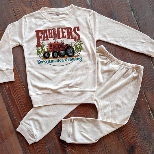 Growing Farmers Red Tractor Sleep & Play Set Toddlers