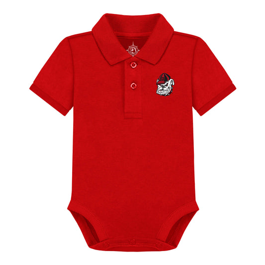 Georgia Bulldogs Infant Polo Bodysuit