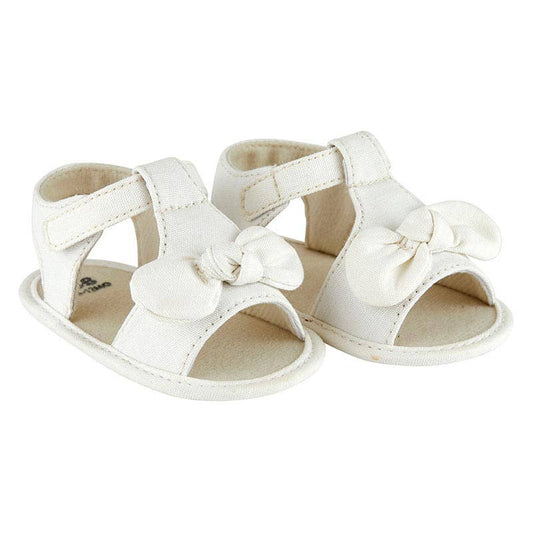 Bow Sandals - White