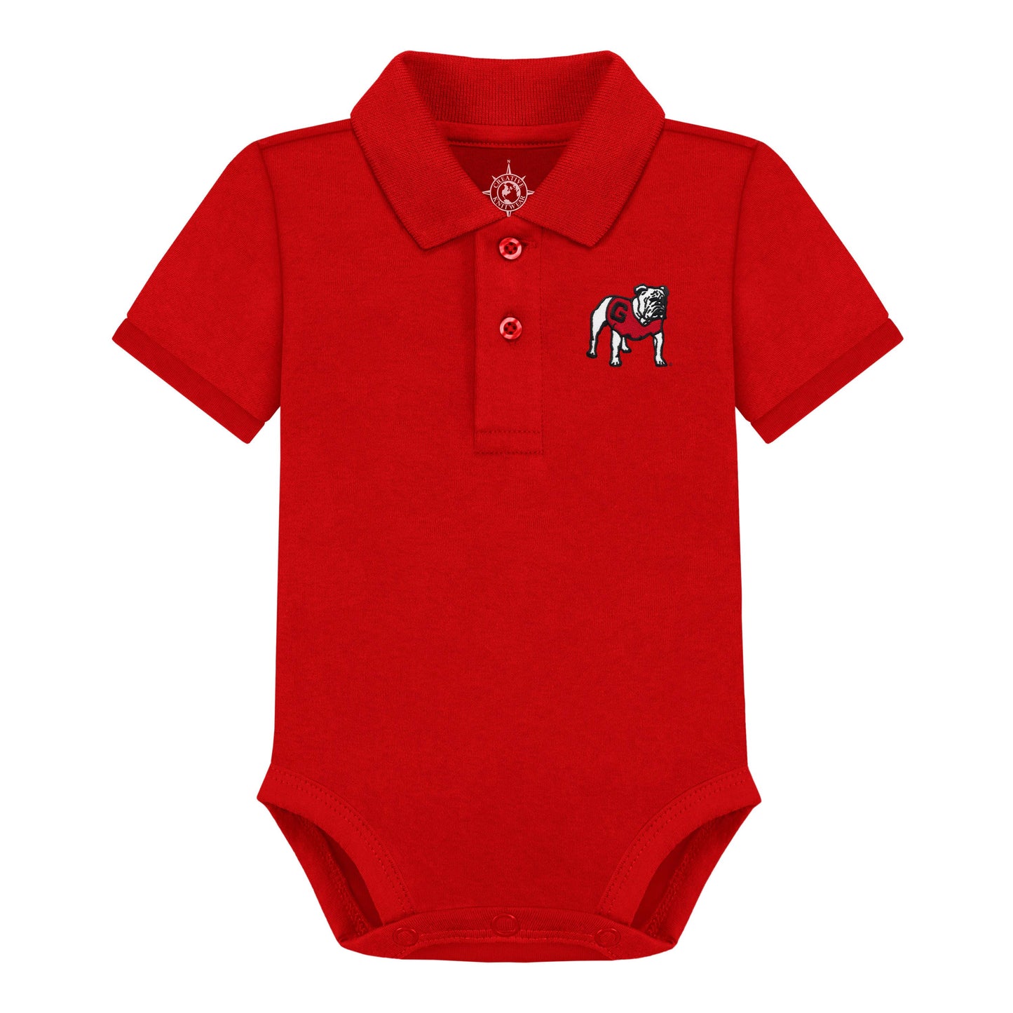 Georgia Bulldogs Infant Polo Bodysuit